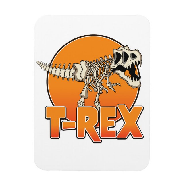 Magnet Flexible logo de dessin animé T-REX (Vertical)