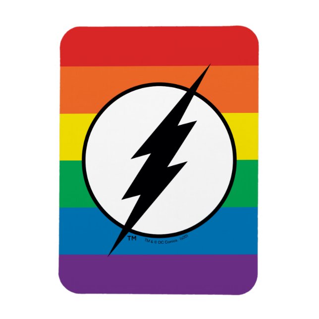 Magnet Flexible Logo de Flash Rainbow (Vertical)