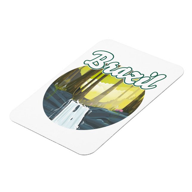 Magnet Flexible logo de la forêt tropicale du Brésil (Côté Gauche)