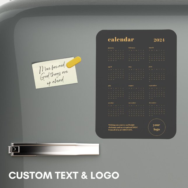 Magnet Flexible Logo de la marque commerciale 2024 Calendrier de N (Créateur téléchargé)