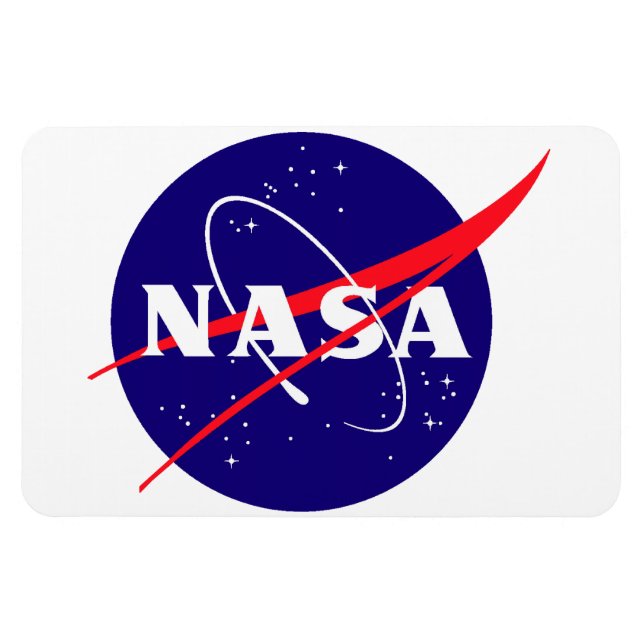 Magnet Flexible Logo de la NASA Meatball (Horizontal)