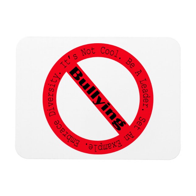 Magnet Flexible Logo de lutte contre l'intimidation par Shirley Ta (Horizontal)