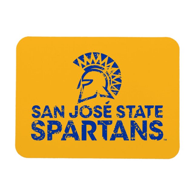 Magnet Flexible Logo de San Jose State Spartans avec marquage de m (Horizontal)