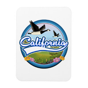 Magnet Flexible logo de vacances de California Geese