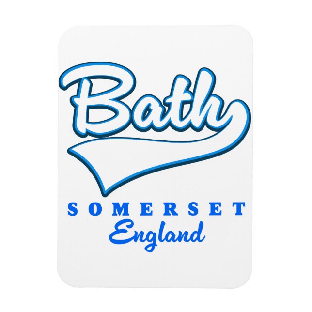 Magnet Flexible logo de voyage Bath Somerset (Vertical)