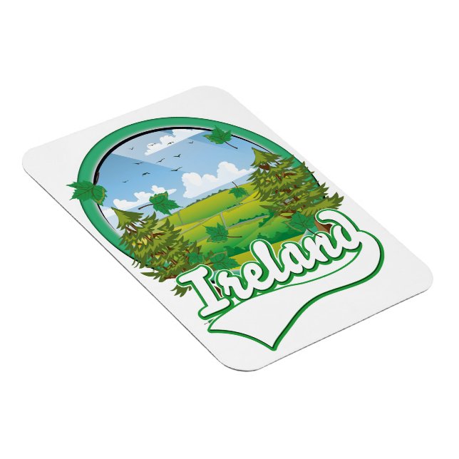 Magnet Flexible logo de voyage en Irlande (Côté Droit)