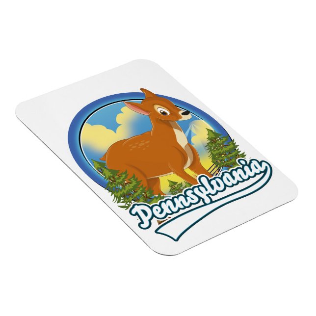 Magnet Flexible logo de voyage en Pennsylvanie (Côté Droit)