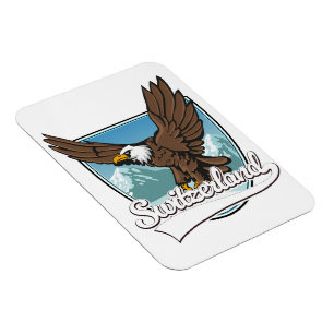 Magnet Flexible Logo de voyage en Suisse