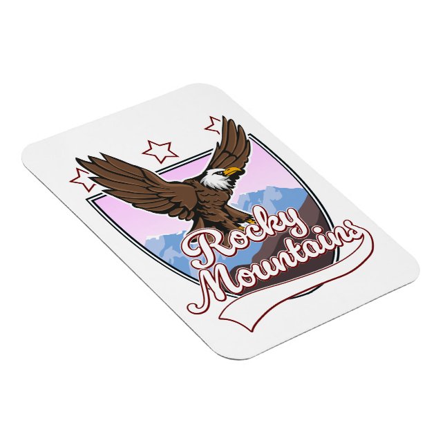 Magnet Flexible logo des montagnes Rocheuses (Côté Droit)