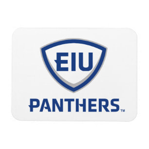 Magnet Flexible Logo Eastern Illinois Panthers Shield & Wordmark