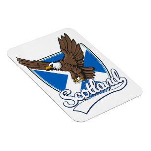 Magnet Flexible Logo écossais de voyage