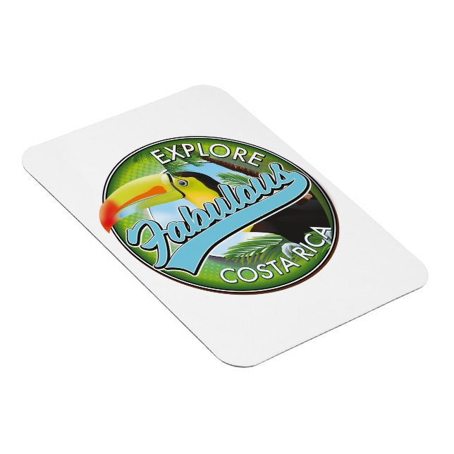 Magnet Flexible Logo Explorez Costa Rica fabuleux (Côté Droit)