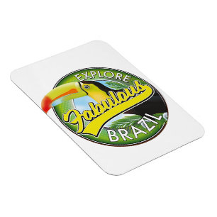 Magnet Flexible Logo Explorez le Brésil Fabuleux