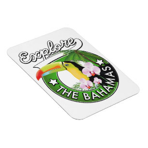 Magnet Flexible Logo Explorez les Bahamas