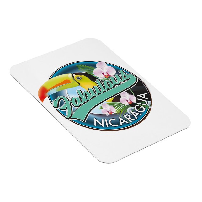 Magnet Flexible Logo fabuleux toucan du Nicaragua (Côté Droit)