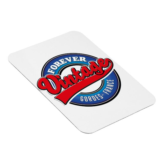 Magnet Flexible logo forever vintage Gordes France (Côté Droit)