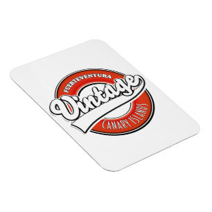 Magnet Flexible Logo Fuerteventura Espagne style vintage