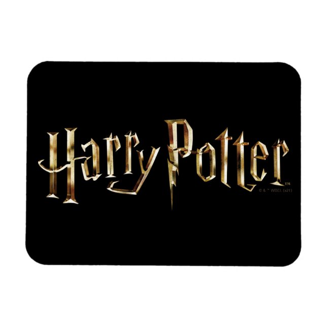 Magnet Flexible Logo Harry Potter en or (Horizontal)