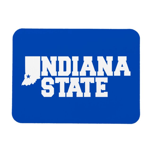 Magnet Flexible Logo Indiana State (Horizontal)