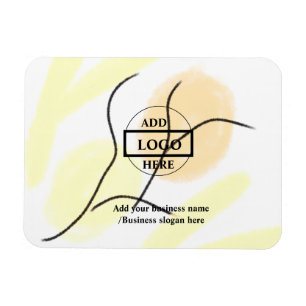 Magnet Flexible Logo personnalisé simple et élégant ici entreprise