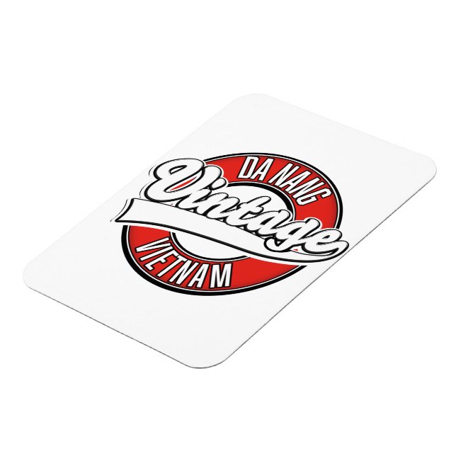 Magnet Flexible Logo rétro de Da Nang vietnam (Côté Gauche)