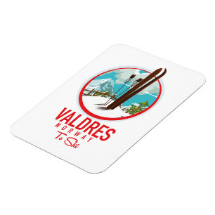 Magnet Flexible logo Valdres Norvège Ski