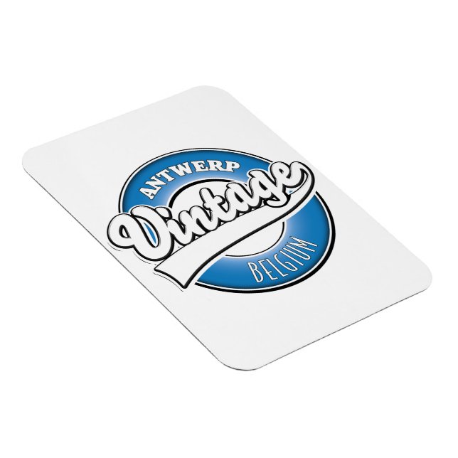 Magnet Flexible Logo vintage d'Anvers Belgique (Côté Droit)