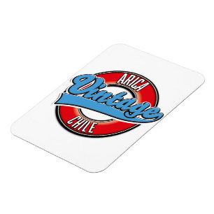 Magnet Flexible Logo vintage d'Arica chili 