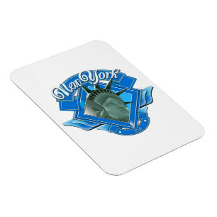 Magnet Flexible Logo vintage des New York Liberty