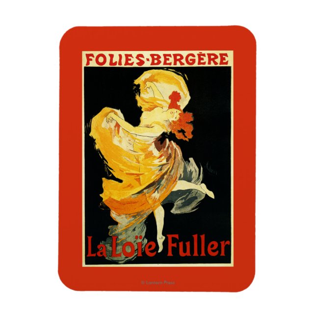 Magnet Flexible Loie Fuller au théâtre Folies-Bergere (Vertical)