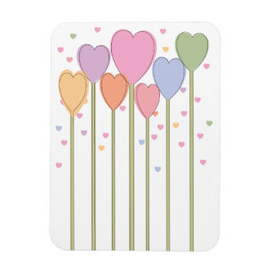 Magnet Flexible Lollipops de coeur lunaire