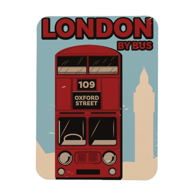 Magnet Flexible Londres En Bus (Vertical)