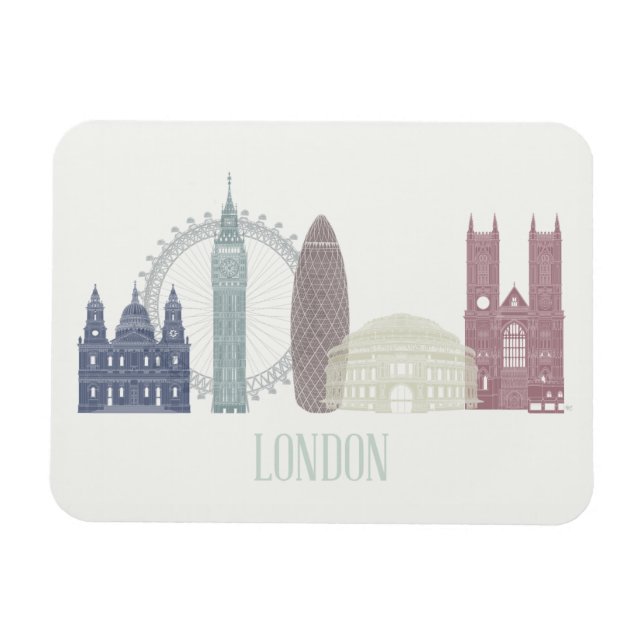 Magnet Flexible Londres Skyline (Horizontal)