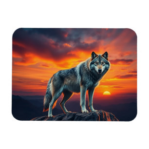 Magnet Flexible Lone Wolf at Sunset