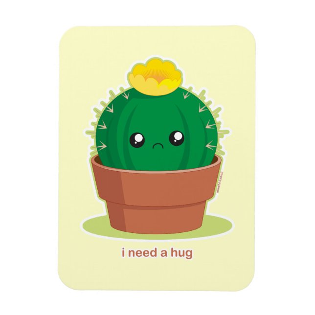 Magnet Flexible Lonely Cactus (Vertical)