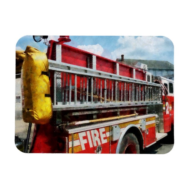 Magnet Flexible Longue échelle sur camion-feu (Horizontal)