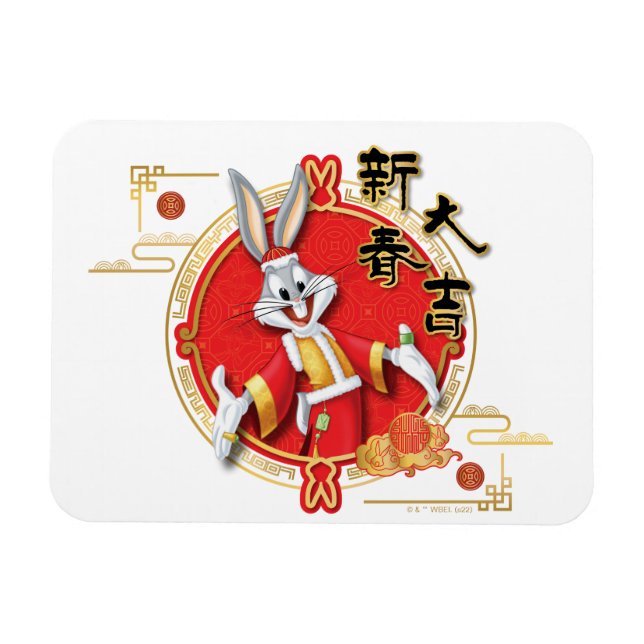 Magnet Flexible LOONEY TUNES™ | BUGS BUNNY™ Fortune de printemps (Horizontal)