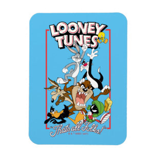 Magnet Flexible LOONEY TUNES™ "C'EST TOUS LES FOLKS!™" Pile de gro