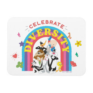 Magnet Flexible LOONEY TUNES™ - Fierté de la diversité Arc-en-ciel