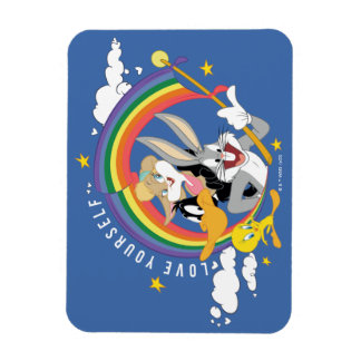 Magnet Flexible LOONEY TUNES™ - Love Yourself Pride Badge