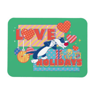 Magnet Flexible LOONEY TUNES™   SYLVESTER™ & TWEETY™Love Holidays