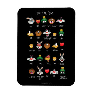 Magnet Flexible LOONEY TUNES™ Tableau d'Emoji