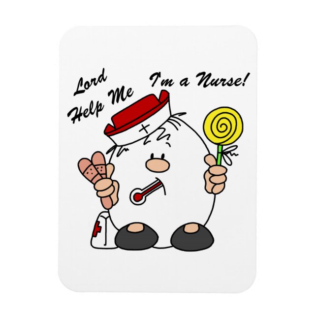 Magnet Flexible Lord Aidez-moi Je suis infirmière (Vertical)