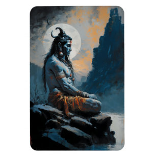 Magnet Flexible Lord shiva méditation, chauffage au foyer, cadeau,