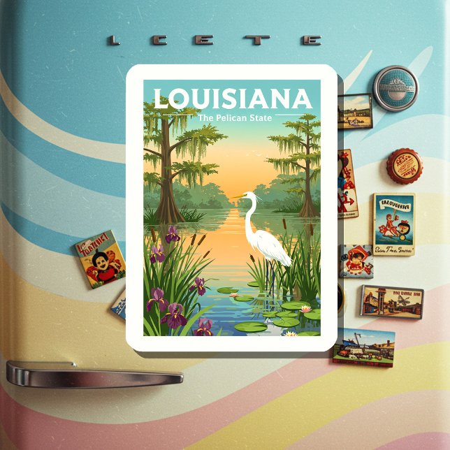 Magnet Flexible Louisiane vintage (Créateur téléchargé)