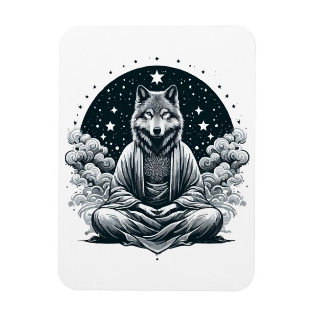 Magnet Flexible Loup conscient (Vertical)