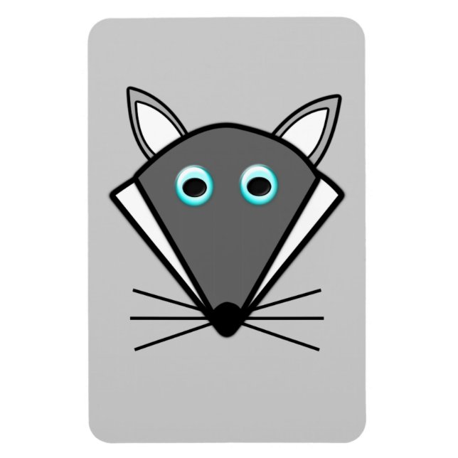 Magnet Flexible Loup d'Halloween mignon (Vertical)