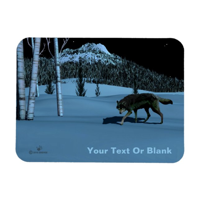 Magnet Flexible Loup d'hiver - Tapetum Lucidum (Horizontal)