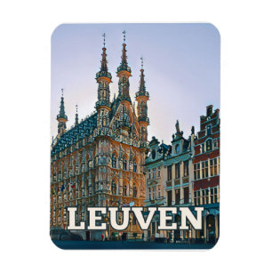 Magnet Flexible Louvain Belgique Photo Vintage