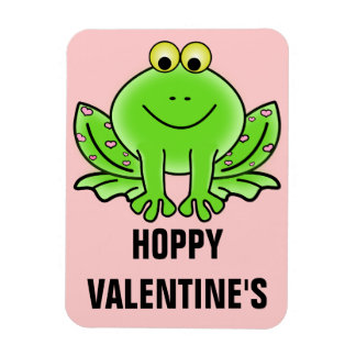 Magnet Flexible Love Frog Funny Greeting: Hoppy Valentine's Day
